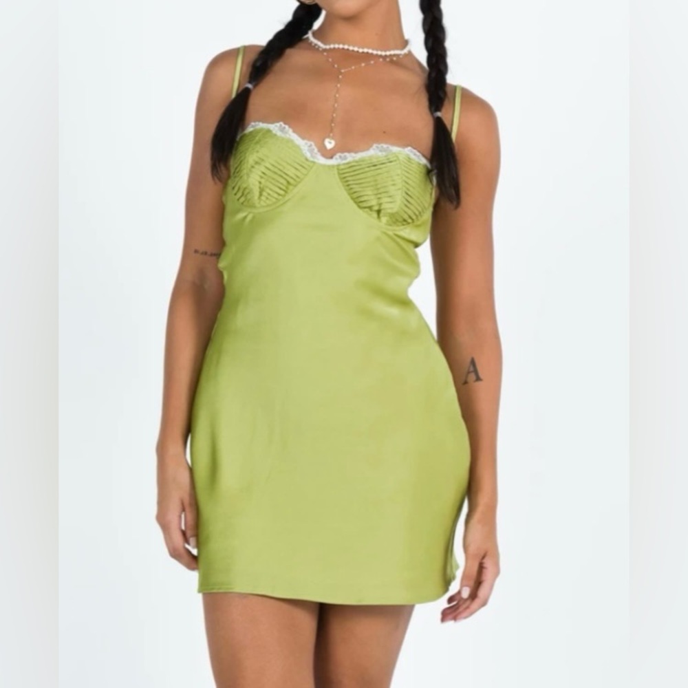 Mini slip dress